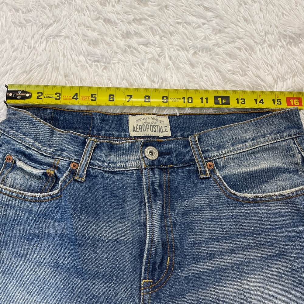 Aeropostale ESSEX STRAIGHT LEG DISTRESSED MENS SIZE 32/30 Light Blue Jeans - Picture 3 of 6